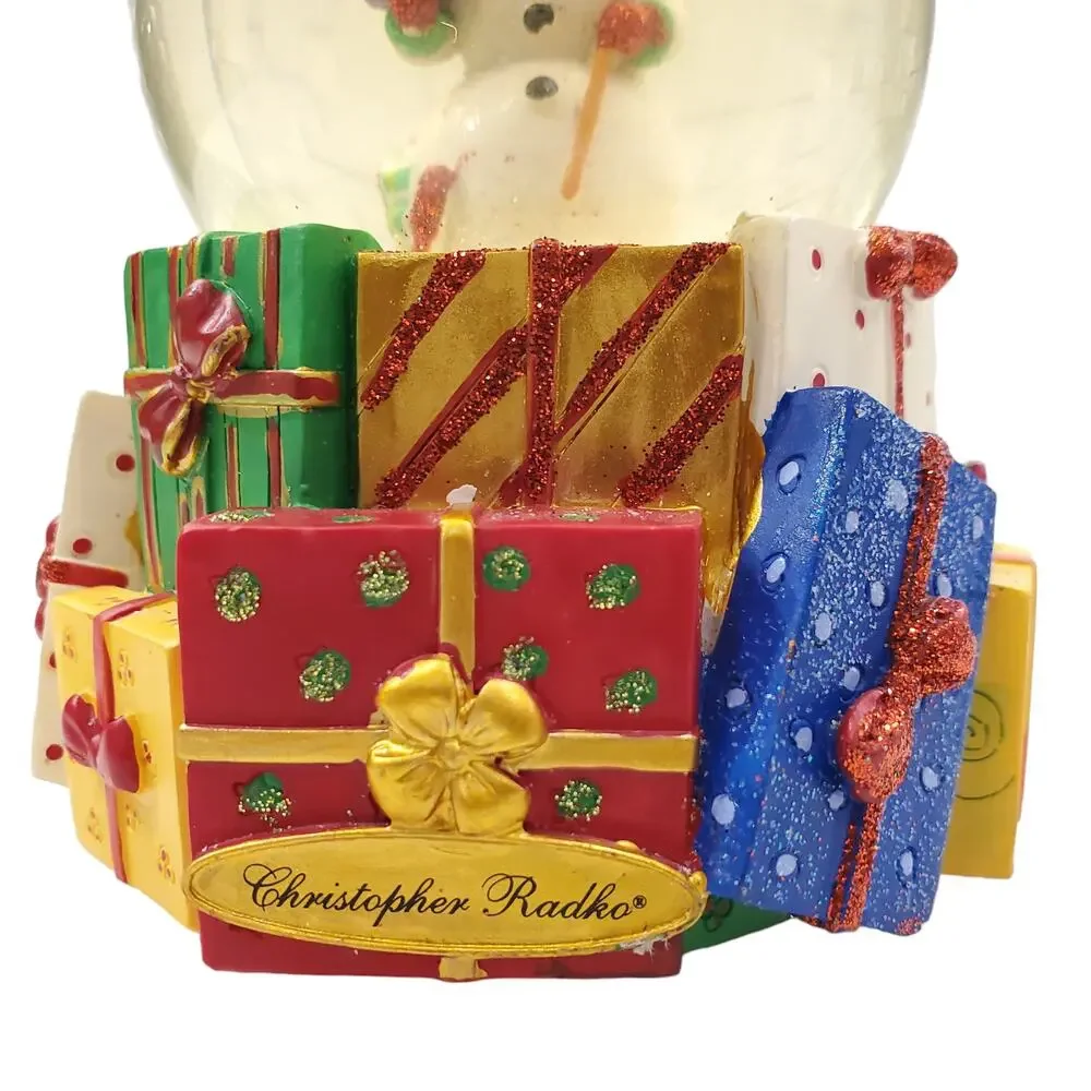 Christopher Radko Musical Snow Globe Snowman Vintage Christopher Radko Christmas